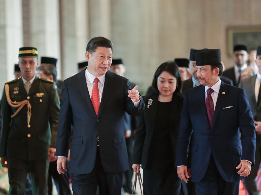 الصين وبروناي ترتقيان بالعلاقات إلى شراكة تعاونية استراتيجية