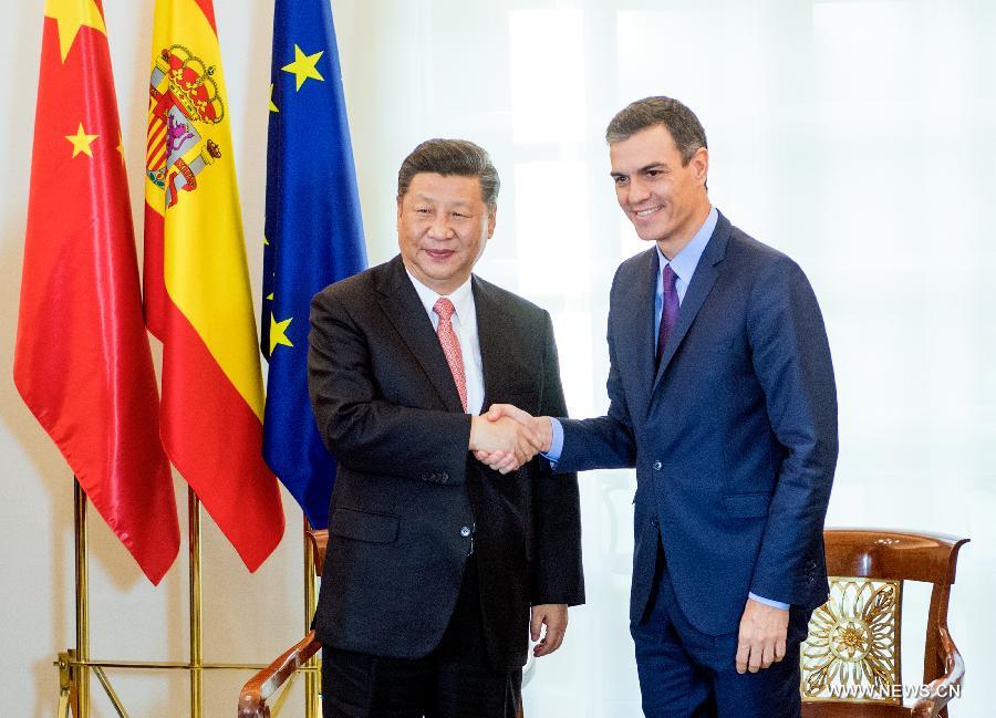 الصين وإسبانيا تتفقان خلال زيارة شي على النهوض بالعلاقات