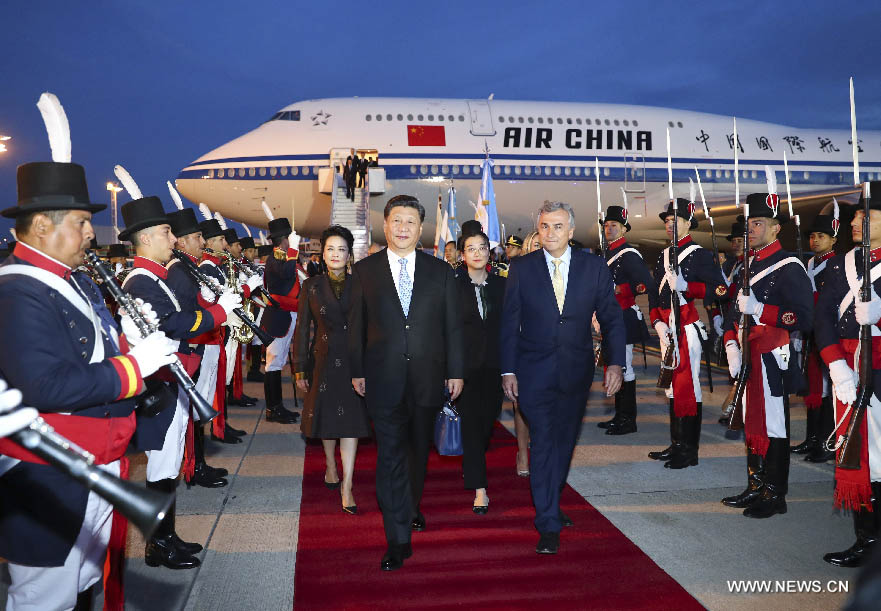 الرئيس الصيني يصل إلى الأرجنتين لزيارة الدولة وحضور قمة مجموعة العشرين
