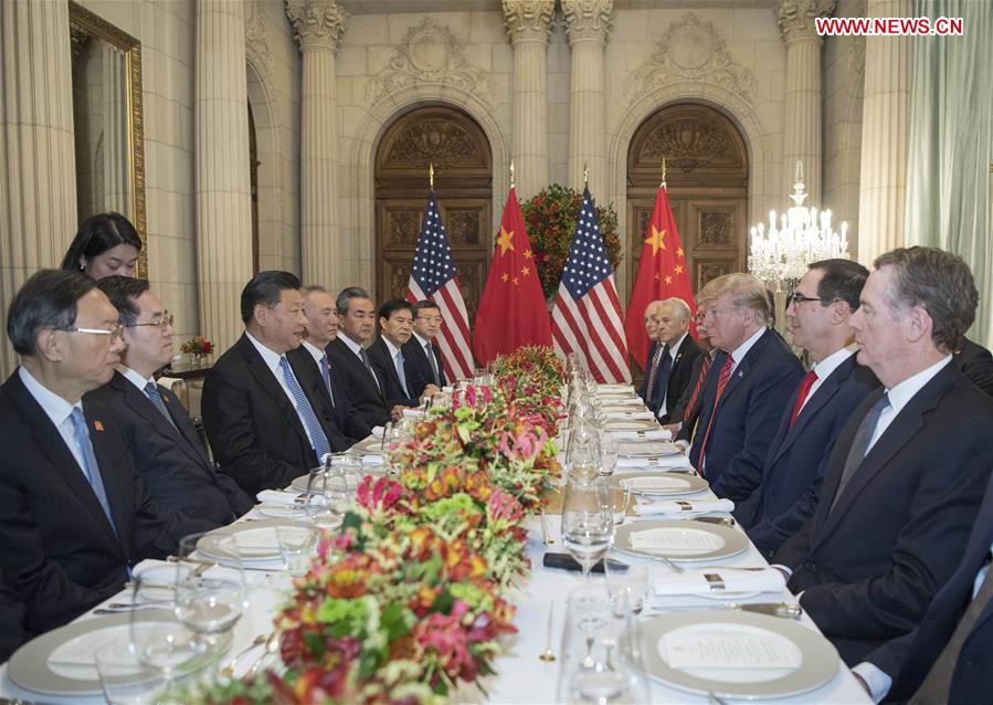 الرئيس الصيني شي جين بينغ والرئيس الأمريكي دونالد ترامب يجتمعان في بوينس آيرس