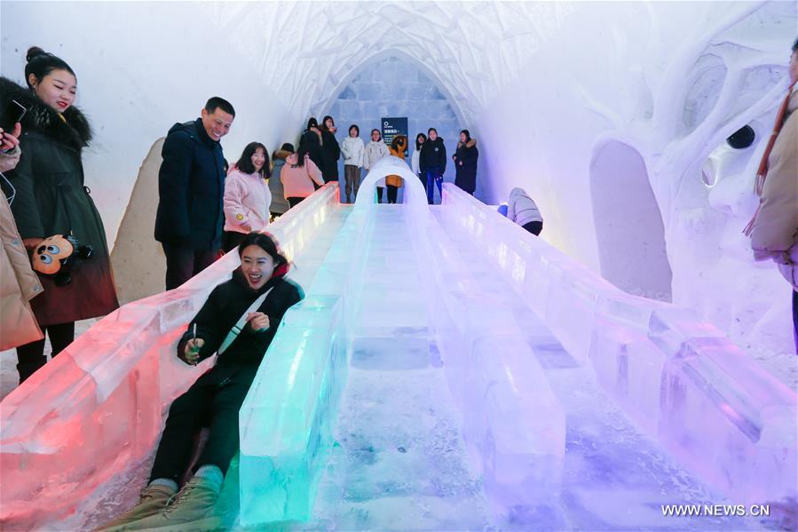 فندق الثلج والجليد في هايلار بمدينة هولون بوير بمنطقة منغوليا الداخلية ذاتية الحكم