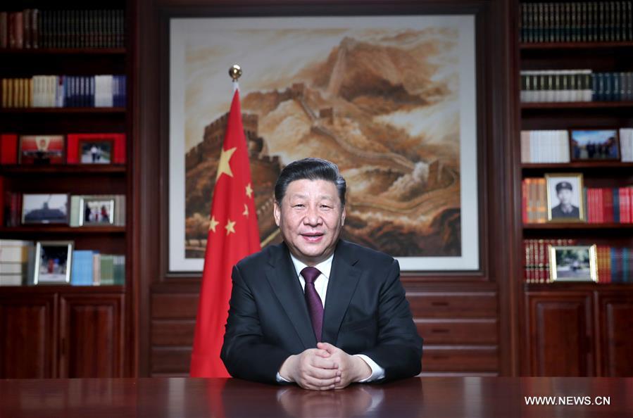 الرئيس الصيني يلقى خطابا بمناسبة العام الجديد حاشدا الشعب من أجل القضية العظيمة