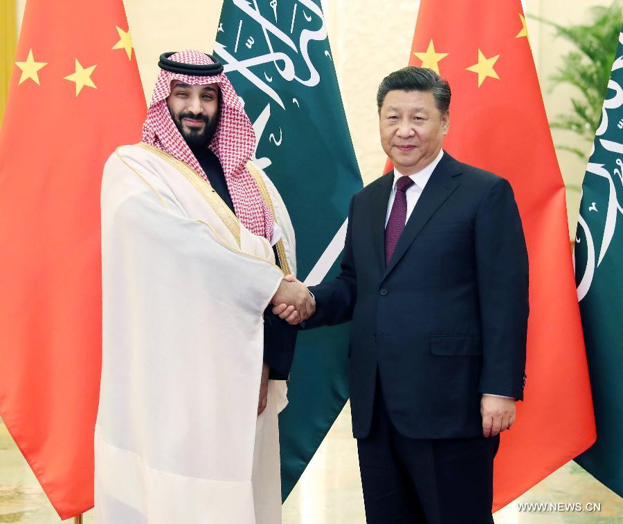 الرئيس الصيني يلتقي ولي العهد السعودي