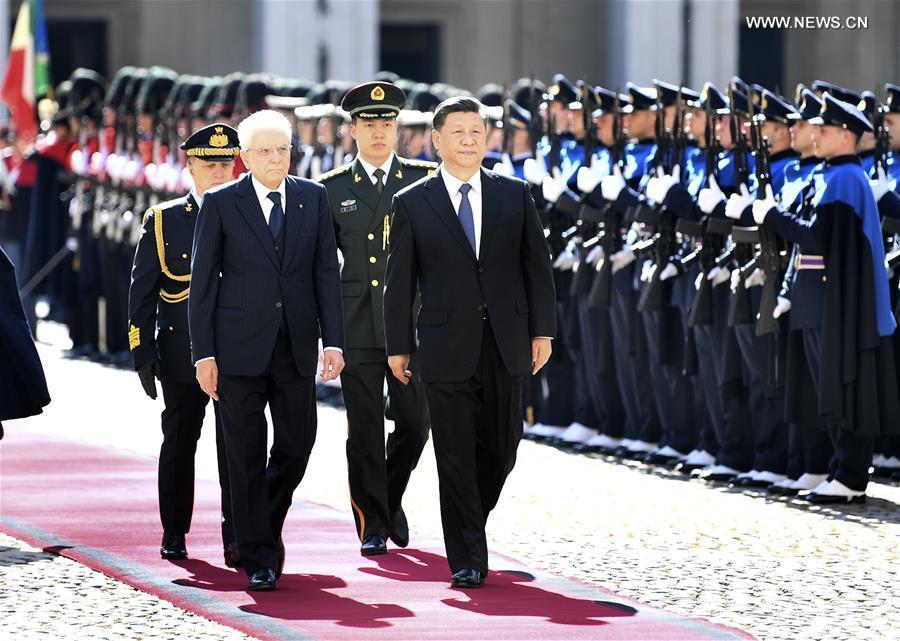 الرئيسان الصيني والإيطالي يتفقان على تدعيم تنمية أكبر للعلاقات بين البلدين