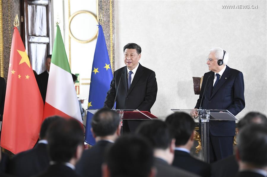 شي يطالب دوائر الأعمال والثقافة بتقديم إسهامات أكبر في التعاون الصيني-الإيطالي