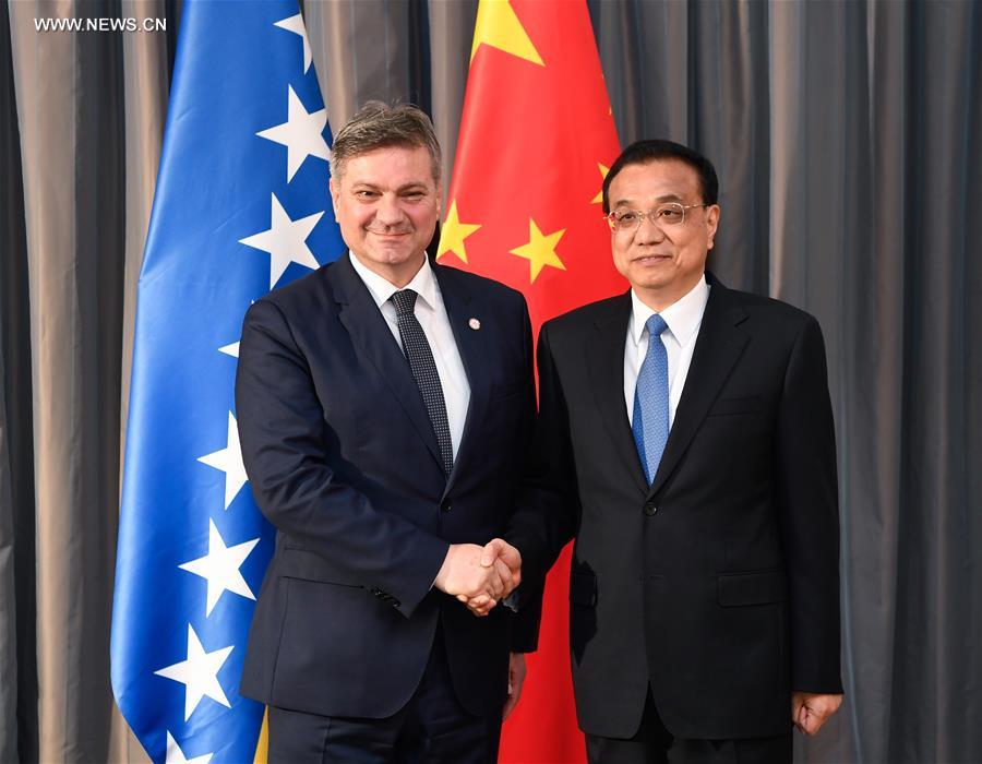 رئيس مجلس الدولة: الصين ترغب في تعزيز التعاون الشامل مع البوسنة والهرسك