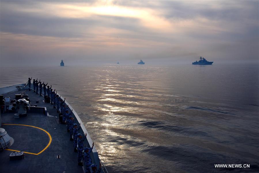 اختتام تدريب بحري مشترك بين الصين وروسيا