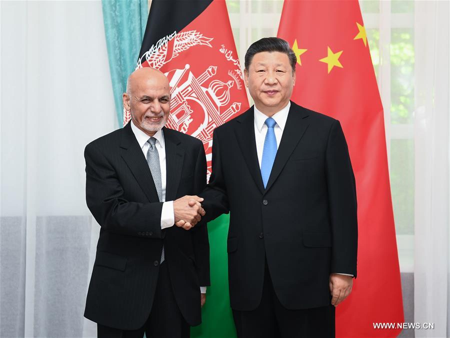 تقرير إخباري: الرئيسان الصيني والأفغاني يتعهدان ببذل جهود مشتركة لتعزيز العلاقات