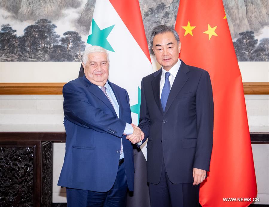 عضو مجلس الدولة الصيني يلتقي نائب رئيس الوزراء السوري