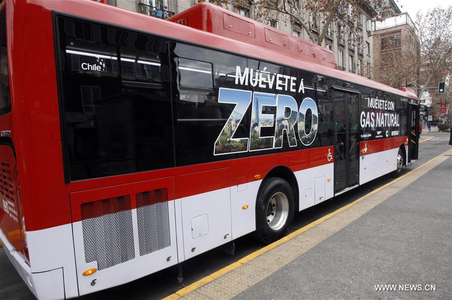 مركبة صينية ستصبح أول حافلة تعمل بالغاز الطبيعي في سانتياغو بشيلي