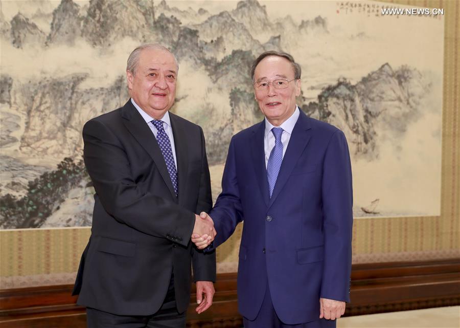 نائب الرئيس الصيني يلتقي وزير الخارجية الأوزبكي لبحث العلاقات