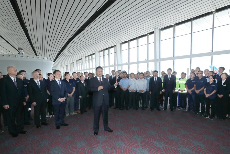 شي يعلن افتتاح مطار بكين داشينغ الدولي