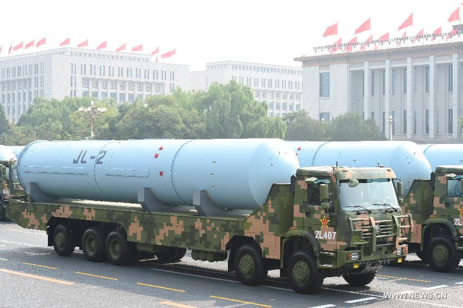 الصين تكشف عن أحدث صواريخ تطلق من الغواصات في عرض العيد الوطني