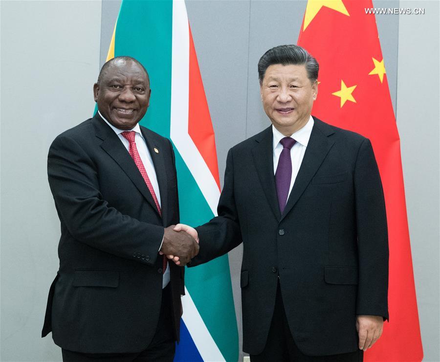 شي: الصين مستعدة لتعزيز الشراكة الاستراتيجية مع جنوب إفريقيا