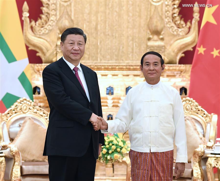 شي يؤكد أهمية الصداقة بين الصين وميانمار