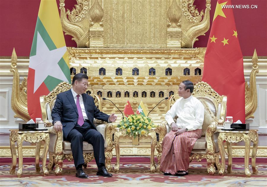 شي يؤكد أهمية الصداقة بين الصين وميانمار