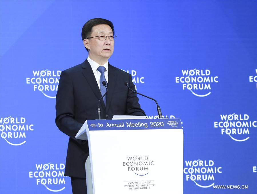 نائب رئيس مجلس الدولة الصيني يدعو إلى جهود مشتركة لتعزيز العولمة الاقتصادية