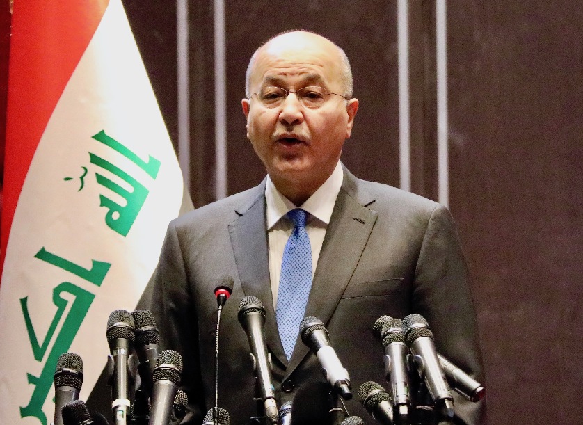 الرئيس العراقي يشيد بإجراءات الصين السريعة ضد فيروس كورونا الجديد