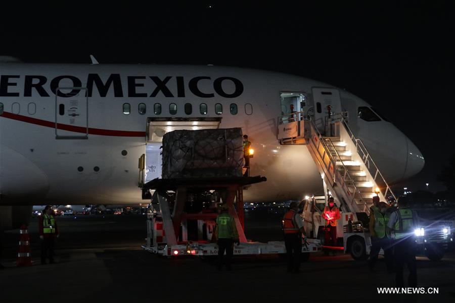 المكسيك تتلقى الشحنة الثانية من الإمدادت الطبية من الصين
