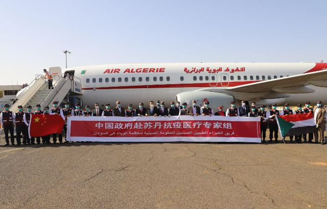 فريق طبى صينى يصل إلى السودان لدعم جهود السيطرة على مرض فيروس كورونا