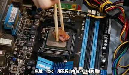 مبرمج يشوي اللحم على وحدة المعالجة المركزية للحاسوب