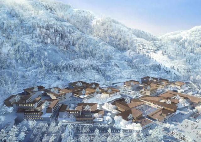 نموذج قرية يانتشينغ الشتوية الأولمبية في أول ظهور