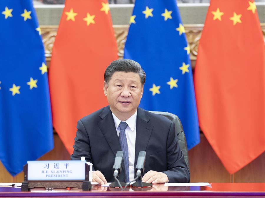 شي يشارك في استضافة اجتماع قادة الصين وألمانيا والاتحاد الأوروبي عبر رابط فيديو