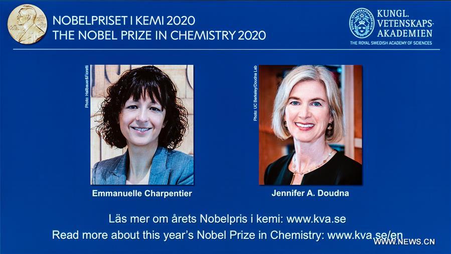 اثنان من العلماء يتشاركان جائزة نوبل 2020 في الكيمياء