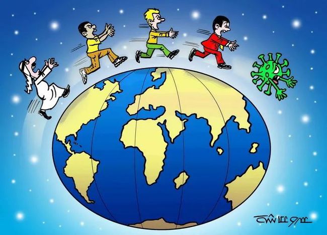 بمشاركة 8 دول ..الصين ومصر تنظمان معرض رسوم كاريكاتيرية بموضوع مكافحة كورونا الجديد