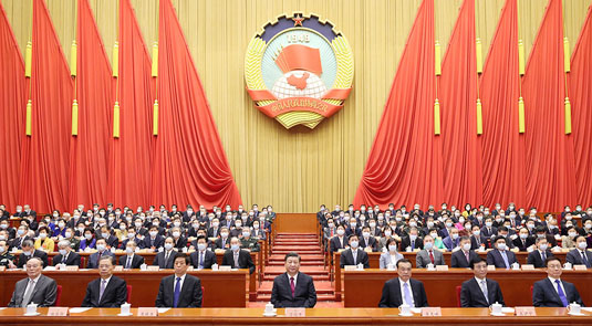 أعلى هيئة استشارية سياسية في الصين تعقد الجلسة الختامية للدورة السنوية