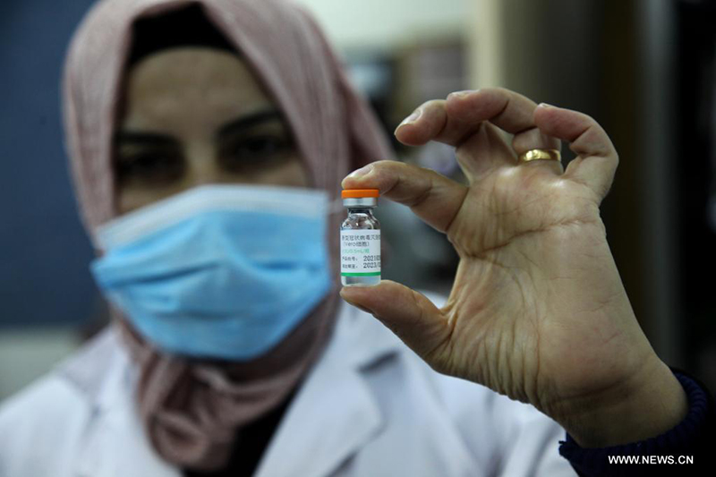 مقالة : فلسطين تبدأ حملة تطعيم كورونا بلقاح 