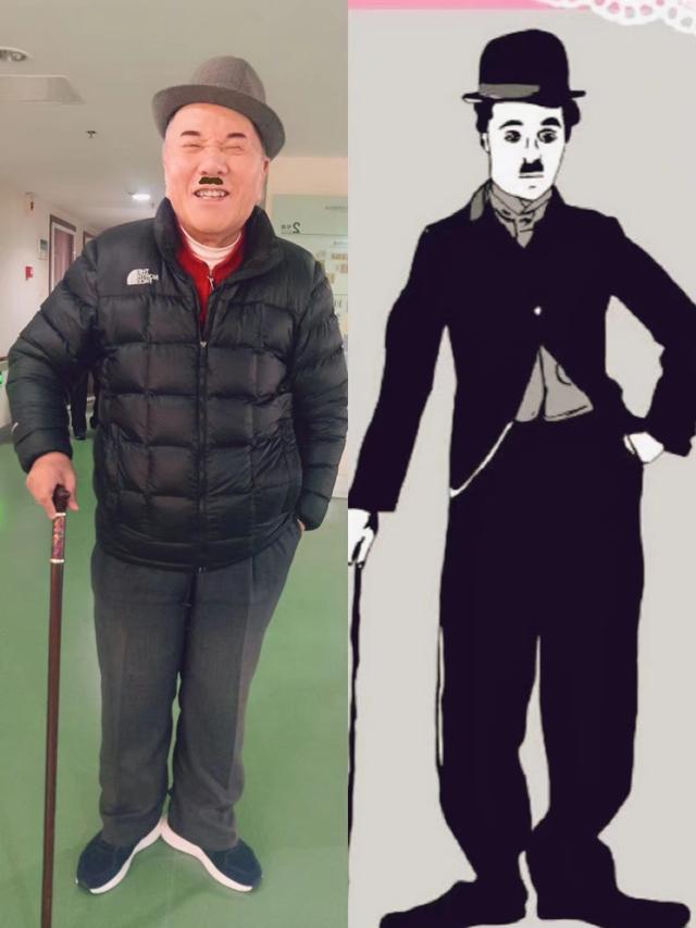 شهرة بعض كبار السن في جيانغسو من خلال تقليدهم لشخصيات في لوحات عالمية