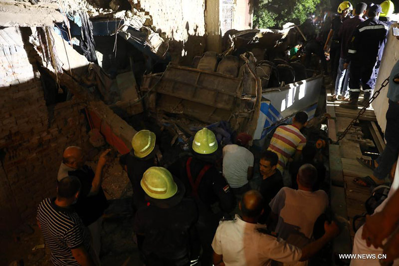 مصرع شخصين وإصابة 6 في حادث تصادم قطار بالقاهرة