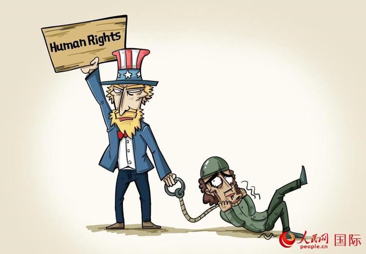 كاريكاتير : عمليات التعذيب تفضح أكاذيب 