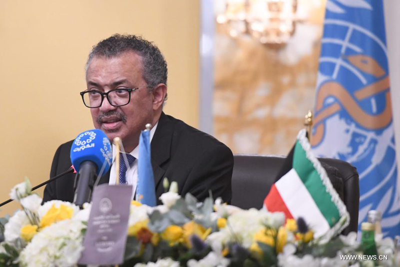 أمير الكويت يستقبل المدير العام لمنظمة الصحة العالمية