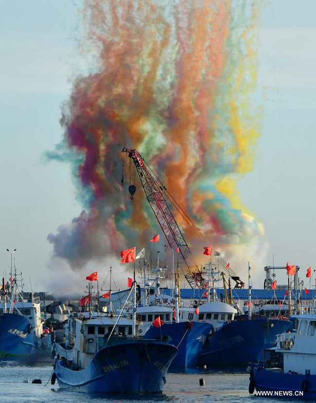 الاحتفال برفع حظر الصيد في فوجيان، الصين