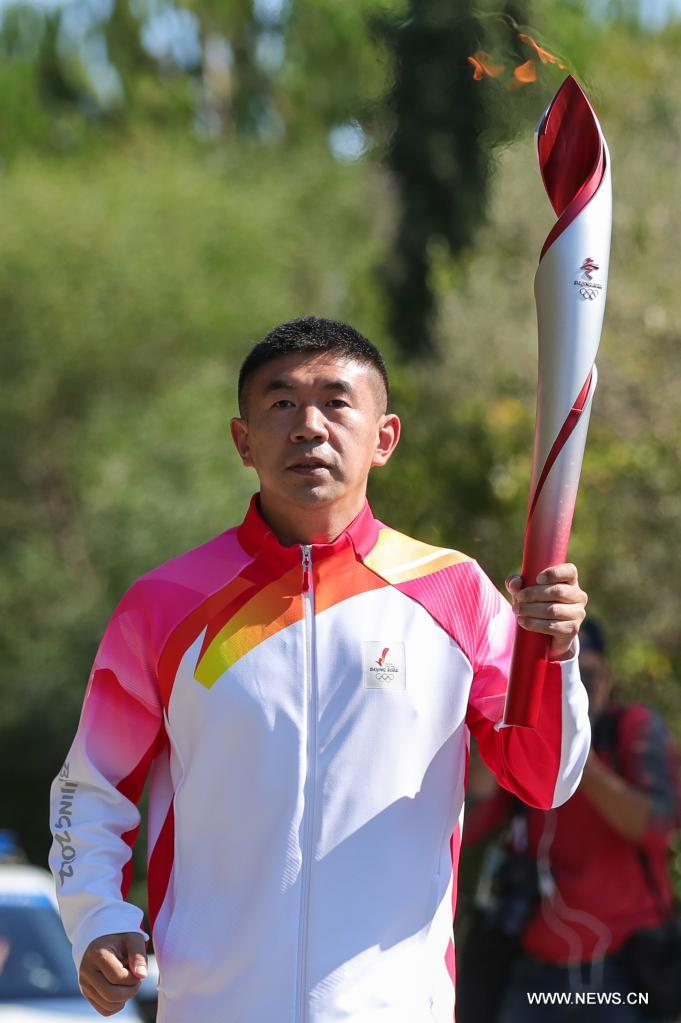 إيقاد الشعلة الأولمبية لأولمبياد بكين الشتوي 2022