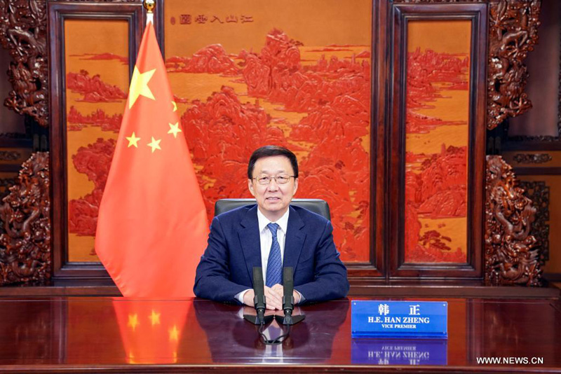 نائب رئيس مجلس الدولة الصيني يشدد على شراكة الطاقة في إطار الحزام والطريق