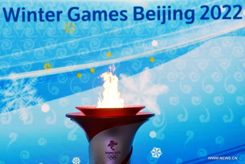شعلة دورة ألعاب بكين الأولمبية الشتوية 2022 تصل الى الصين