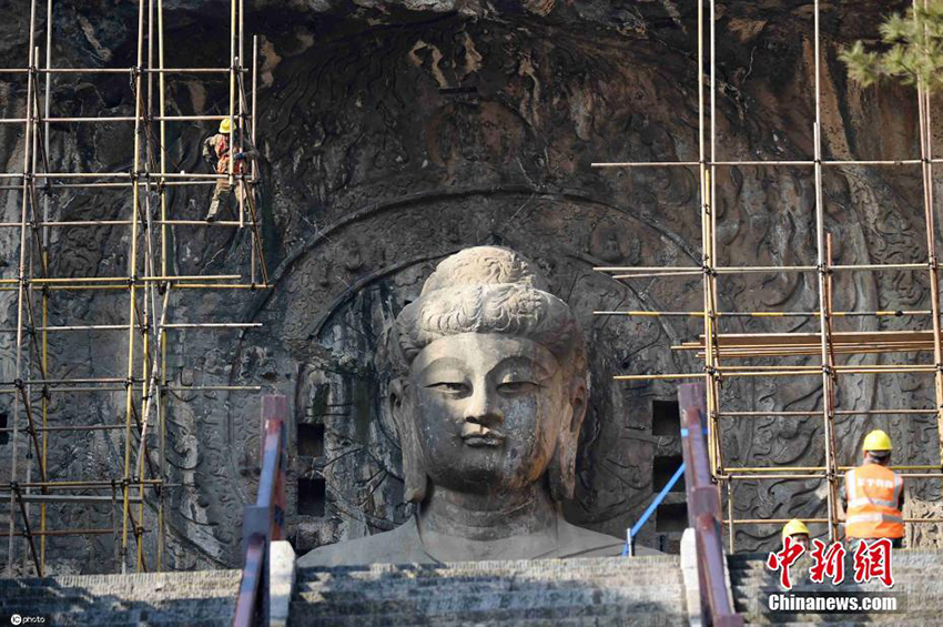 انطلاق أعمال الصيانة والترميم لمعبد فانغ شيان بخنان