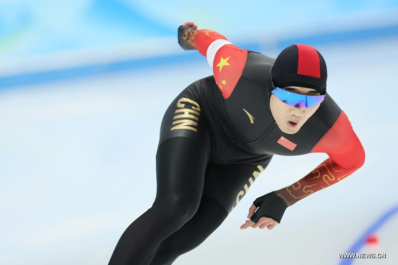 الصيني قاو يسجل رقما أولمبيا قياسيا في سباق التزلج السريع 500 م رجال في دورة الألعاب الأولمبية الشتوية 2022 في بكين
