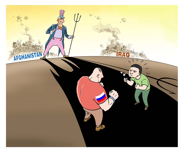 كاريكاتور: الأزمة الأوكرانية .. ماذا يحدث خلف الكواليس؟