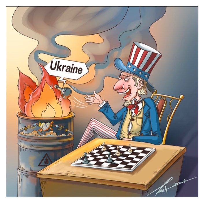 أمريكا في الصراع الروسي الاوكراني .. تجاهل مصير " قطع الشطرنج" بين أكوام النار والدخان 