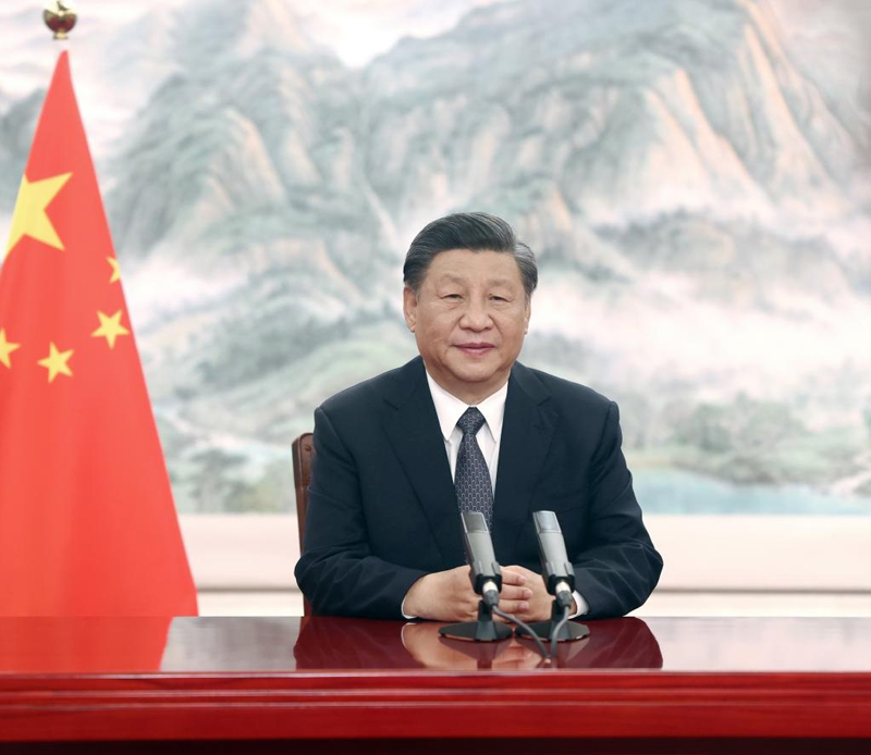 الرئيس الصيني يلقي كلمة أمام منتدى سانت بطرسبرغ الاقتصادي الدولي الخامس والعشرين