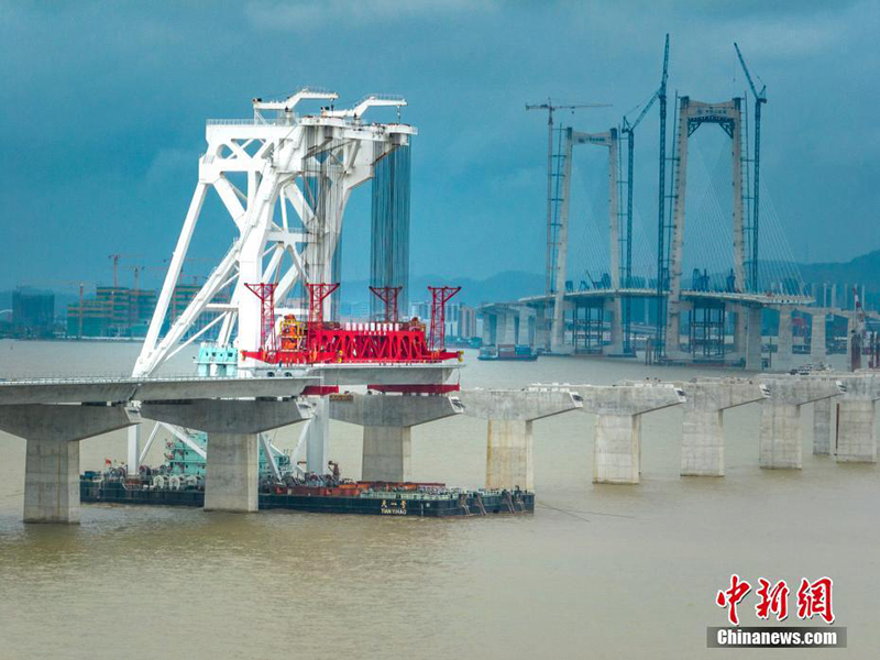 إتمام 60 % من العوارض الصندوقية لجسر شنتشن- تشونغشان