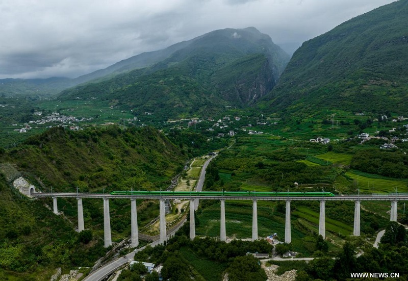بناء شبكة السكة الحديد في جنوب غربي الصين