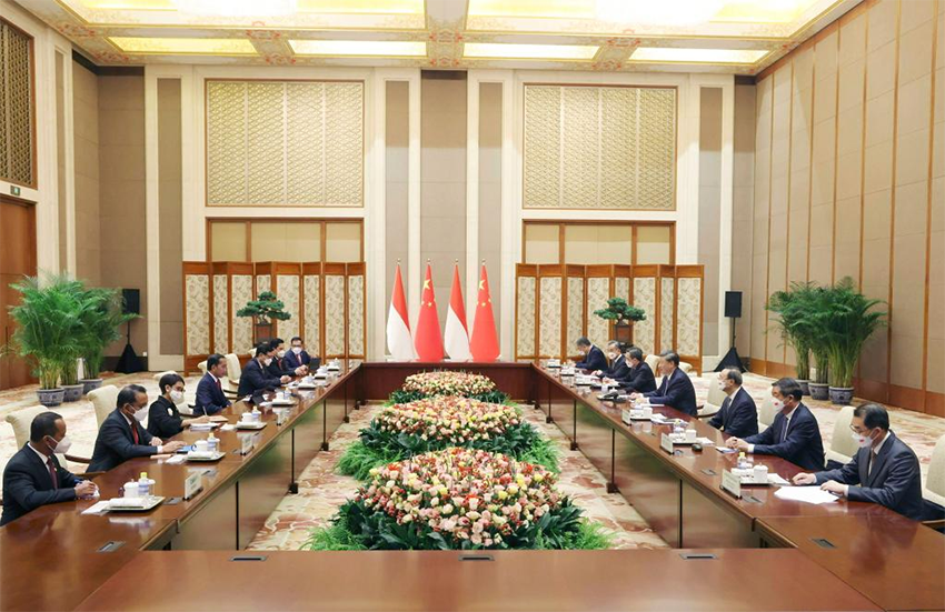 الرئيسان الصيني والإندونيسي يتعهدان ببذل جهود مشتركة لبناء مجتمع مصير مشترك