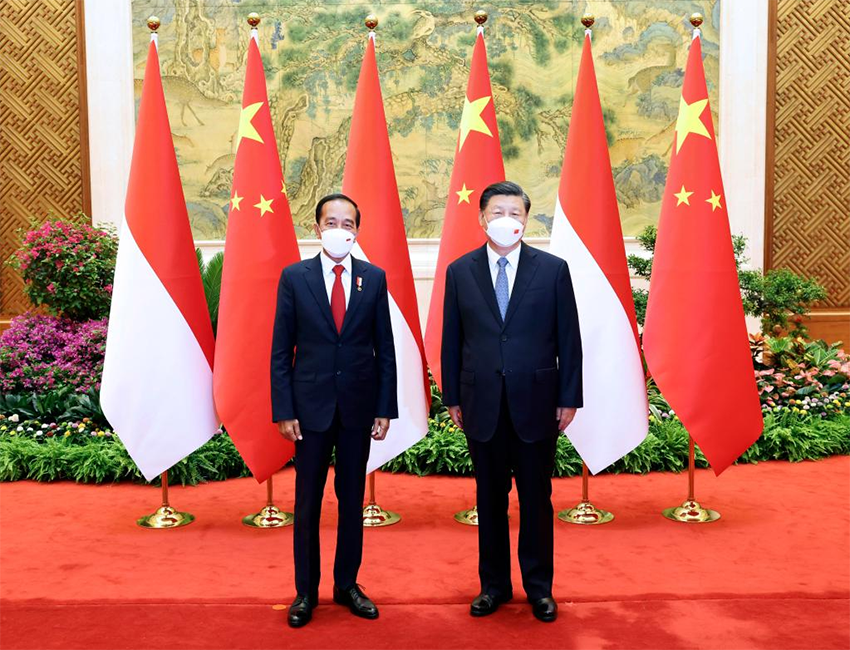 الرئيسان الصيني والإندونيسي يتعهدان ببذل جهود مشتركة لبناء مجتمع مصير مشترك