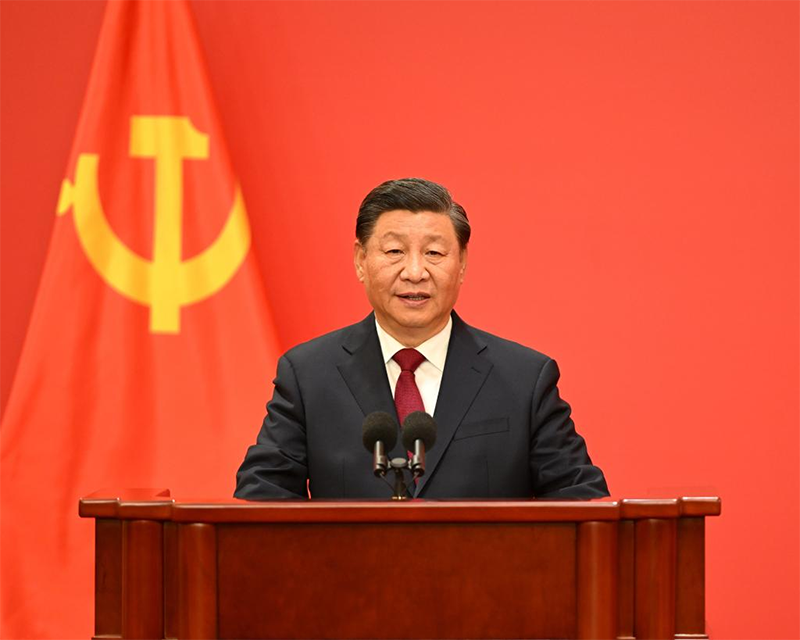شي جين بينغ يقود قيادة الحزب الشيوعي الصيني في لقاء الصحافة
