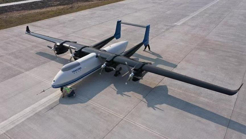 نجاح أول رحلة لطائرة بدون طيار ذات المحركات الأربعة صينية الصنع